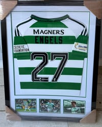 Engles signed framed shirt 28425