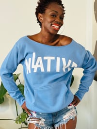 Image 1 of LA Native Blue (off the shoulder)