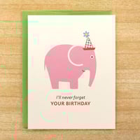 Image 1 of Elephant Birthday Card