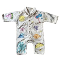 Image 1 of 24m Beach Doodle Baby Jumpsuit