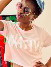 Image 4 of LA Native Pink Crop Top