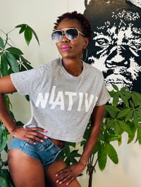 Image 4 of LA Native Heather Grey Crop