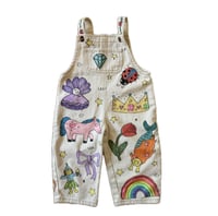 Image 1 of  2T Doodle Overalls