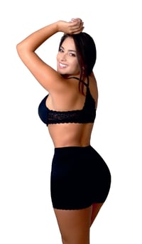 Image 1 of Ann Slim 1920 Short Waist Butt Lifting Shaping Shorts Mid Thigh Shapewar Control for Women