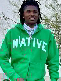 Image 1 of LA Native Kelly Green Zip Up
