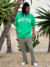 Image 3 of LA Native Kelly Green Zip Up