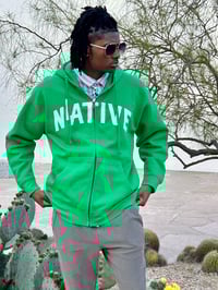 Image 8 of LA Native Kelly Green Zip Up