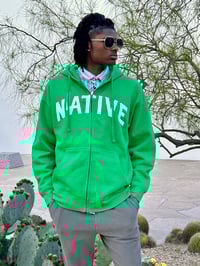 Image 12 of LA Native Kelly Green Zip Up