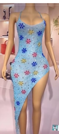 Image 1 of Hand sheer beaded dress