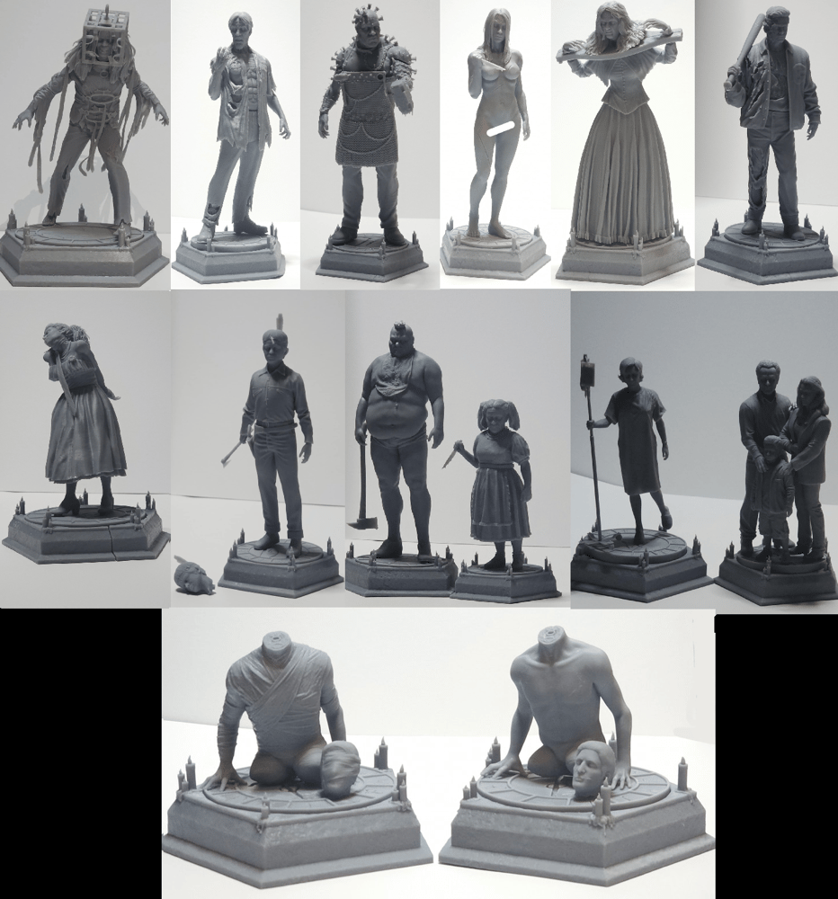 Image of Individual Characters and Full Set of the Thir13en Ghost Collection