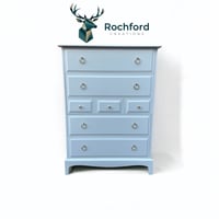 Image 1 of Stag Minstrel Tall Boy Drawers In Grey