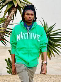 Image 19 of LA Native Kelly Green Zip Up