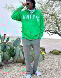 Image 5 of LA Native Kelly Green Zip Up