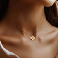 Image 1 of Personalized Heart Necklace