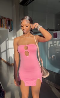 Image 1 of Bubble Gum Teddy Dress