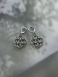 Image 2 of Helm Circle Earrings
