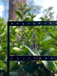 Image 1 of Lock and Key Earrings
