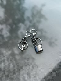 Image 2 of Lock and Key Earrings