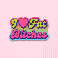 Image 1 of I ❤️ Fat Bitches Sticker