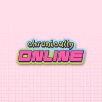 Image 1 of chronically online Sticker