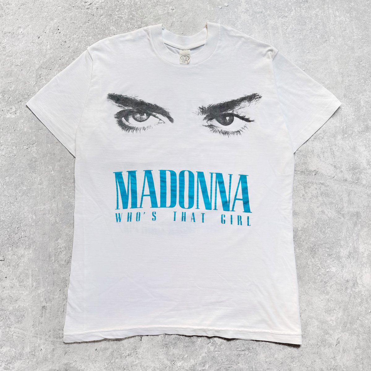 MADONNA Who's That Girl Tシャツ Vintage Rare 1987 MADONNA Who's That Girl World Tour T-shirt