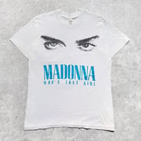 Image 1 of Madonna 1987 ‘Who’s That Girl’ White T-Shirt