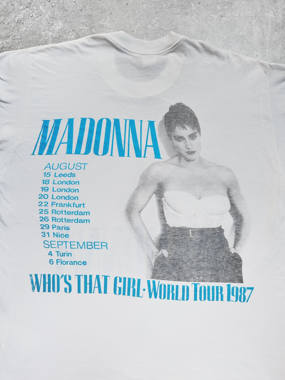 Madonna 1987 ‘Who’s That Girl’ White T-Shirt