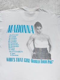 Image 4 of Madonna 1987 ‘Who’s That Girl’ White T-Shirt
