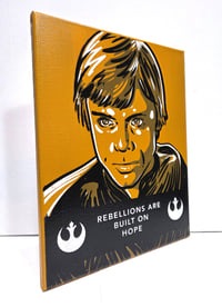 Image 3 of Luke Skywalker Screenprinted Canvas