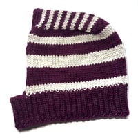 Image 1 of Purple & grey hood