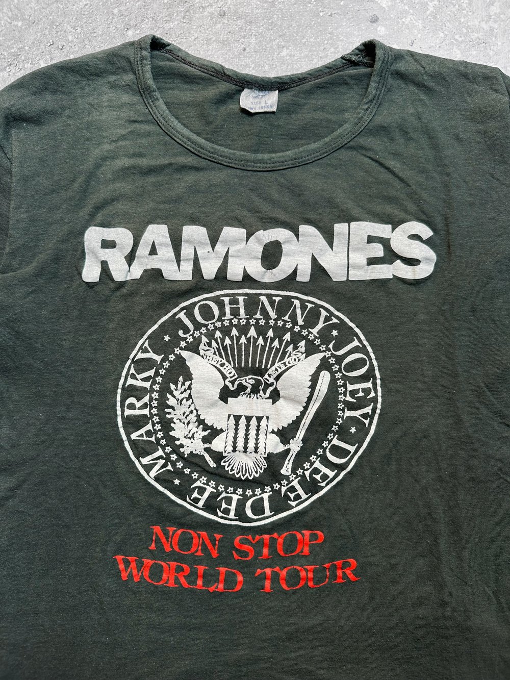 *Rare* Ramones 1980’s ‘Non Stop World Tour’ T-Shirt