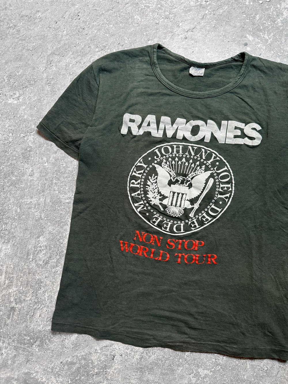*Rare* Ramones 1980’s ‘Non Stop World Tour’ T-Shirt