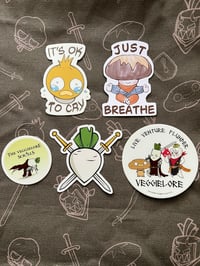 Veggielore Scrolls Vinyl Stickers