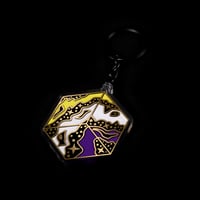 Image 2 of Nonbinary Pride Prism Acrylic Charm