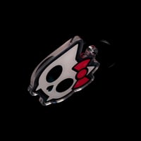 Image 2 of Skull Cat Holo Acrylic Charm