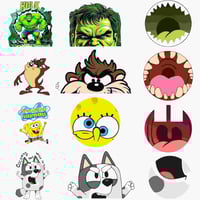 Uv Dtf Decals For Cartoon Character Big Mouth Mugs
