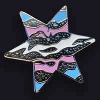 Trans Star Enamel Pin