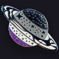 Asexual Planet Enamel Pin