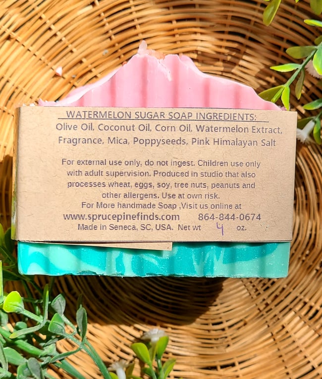 Watermelon Sugar Natural Bar Soap 