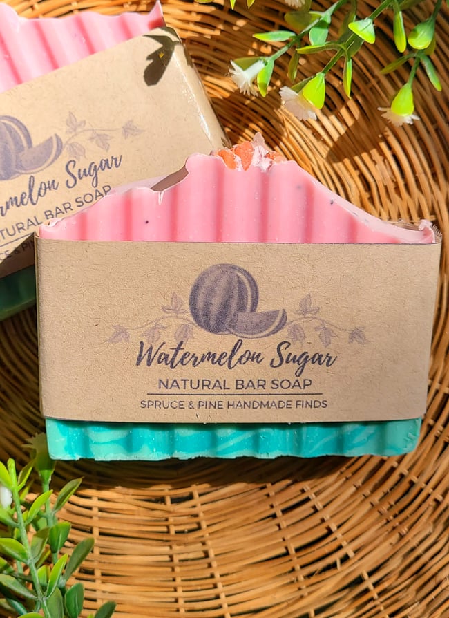 Watermelon Sugar Natural Bar Soap 