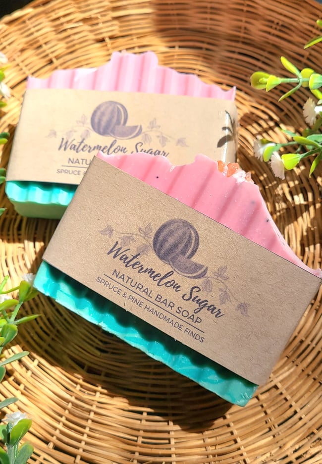 Watermelon Sugar Natural Bar Soap 