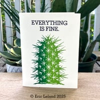 Image 1 of Greeting Card: "EVERYTHING IS FINE."