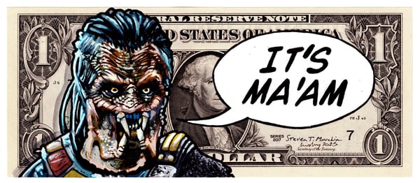 Image of Real Dollar Original. Pronoun Predator.