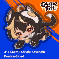"Whatcha got there, Caitie?" Keychain 
