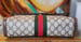 Image of Vtg. Gucci Large Brown Monogram Clutch.