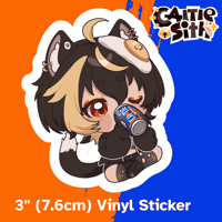 Sippy Sip Caitie Sith Vinyl Sticker - PREORDER