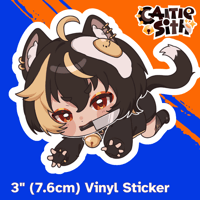 "Whatcha got there, Caitie?" Vinyl Sticker - PREORDER