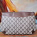 Image of Vtg. Gucci Brown Monogram Clutch/Shoulder Bag.