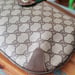 Image of Vtg. Gucci Brown Monogram Clutch/Shoulder Bag.