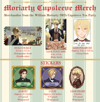 Image 1 of Moriarty Cupsleeve Merchandise (From the William Moriarty Tea Party 2025)